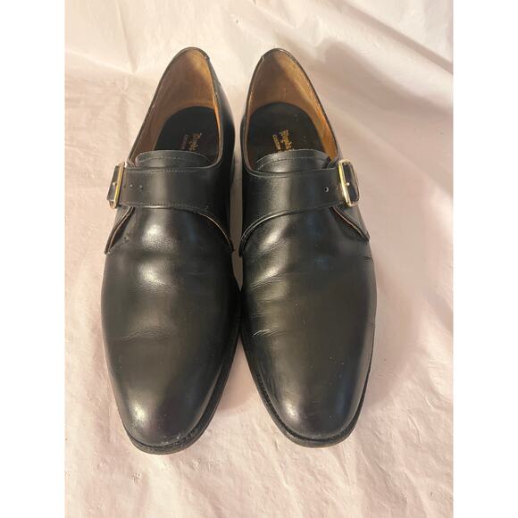 Lloyd & Haig Custom Built Black Leather Monk Strap Shoes Size: 8/9 US - Picture 3 of 13